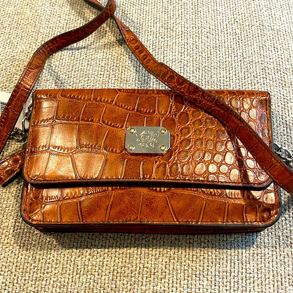 Jessica Simpson gator print shoulder bag